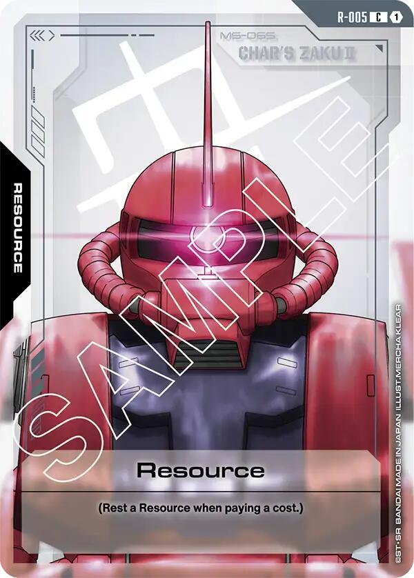 Resource R-005 card from Newtype Rising