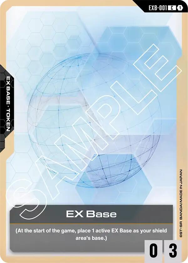 EX Base EXB-001 card from Newtype Rising