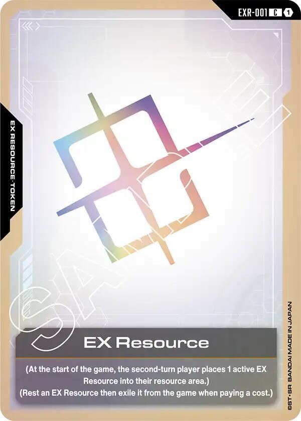 EX Resource EXR-001 card from Newtype Rising