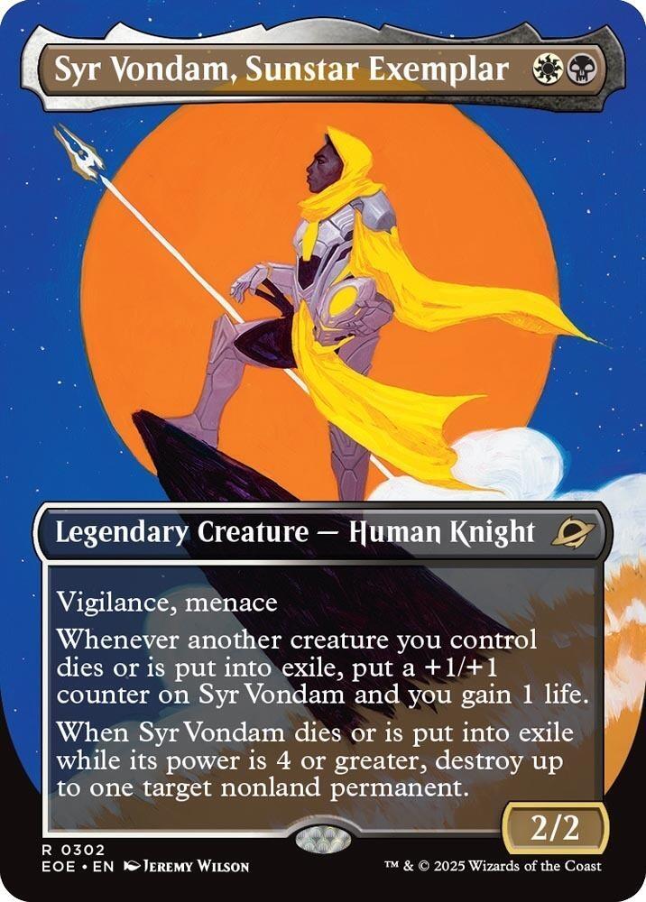 Syr Vondam, Sunstar Exemplar (Borderless) 302 card from Edge of Eternities