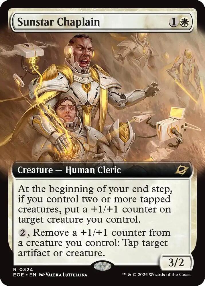 Sunstar Chaplain (Extended Art) 324 card from Edge of Eternities