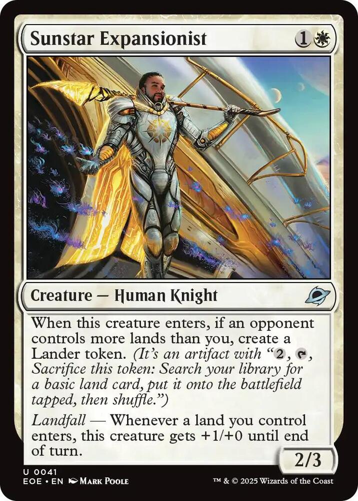 Sunstar Expansionist 41 card from Edge of Eternities