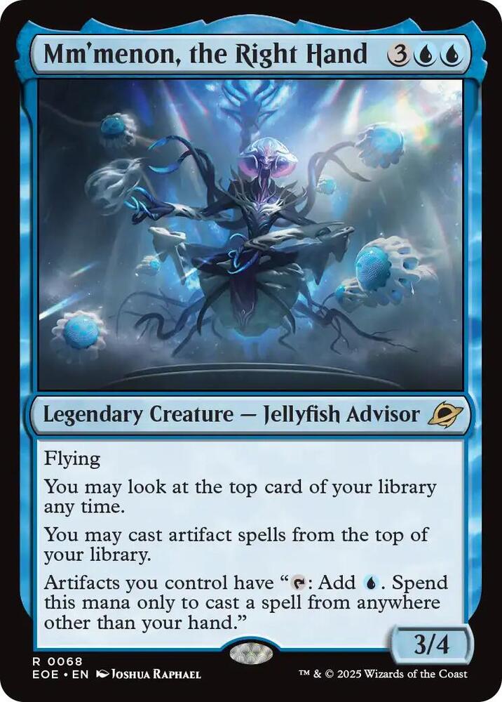 Mm'menon, the Right Hand 68 card from Edge of Eternities