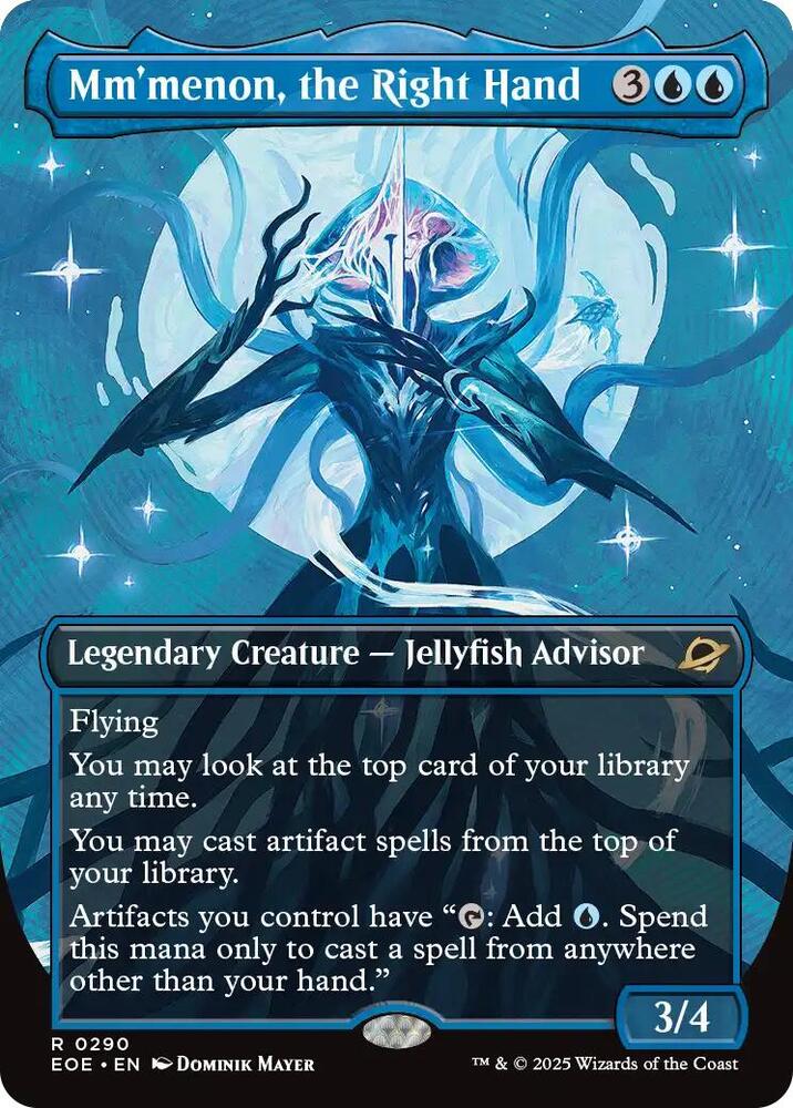Mm'menon, the Right Hand (Borderless) 290 card from Edge of Eternities