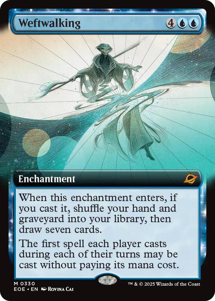 Weftwalking (Extended Art) 330 card from Edge of Eternities