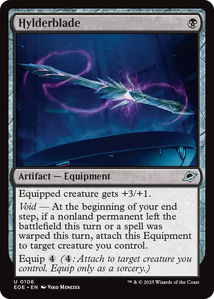 Hylderblade 106 card from Edge of Eternities