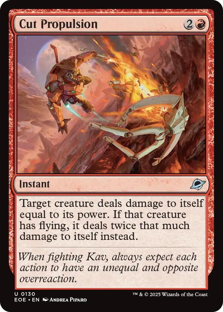 Cut Propulsion 130 card from Edge of Eternities