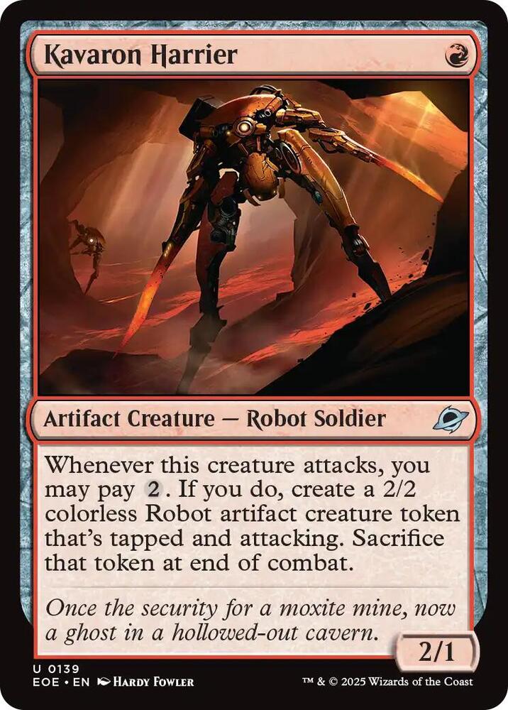 Kavaron Harrier 139 card from Edge of Eternities