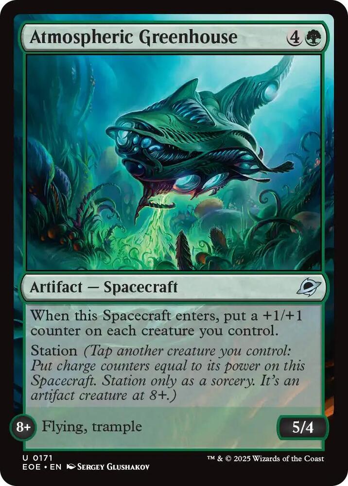 Atmospheric Greenhouse 171 card from Edge of Eternities