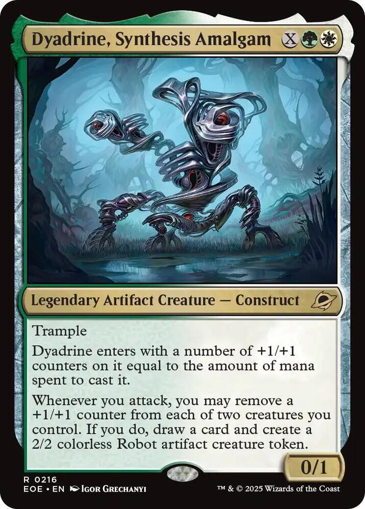 Dyadrine, Synthesis Amalgam 216 card from Edge of Eternities