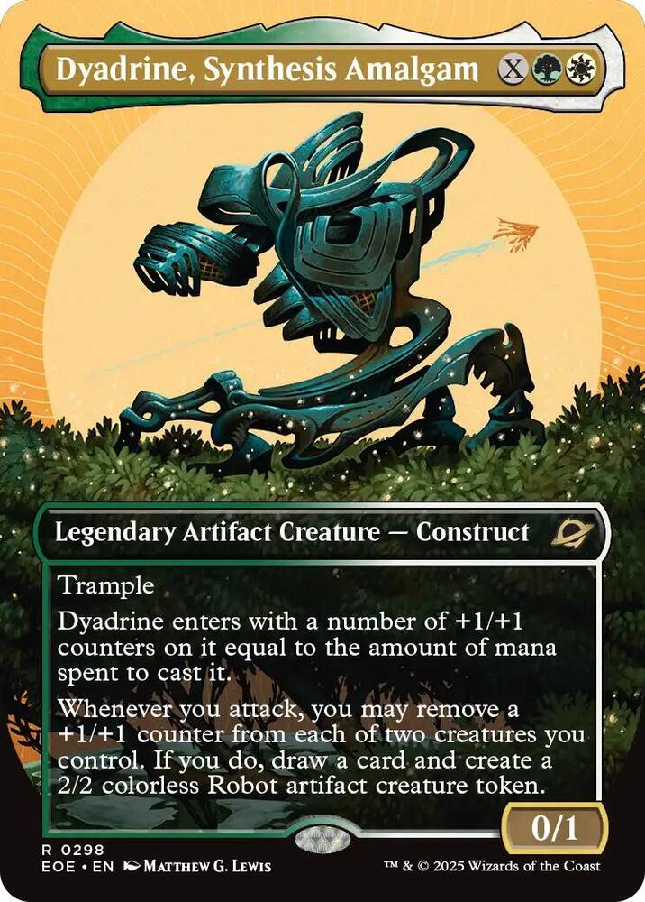 Dyadrine, Synthesis Amalgam (Borderless) 298 card from Edge of Eternities