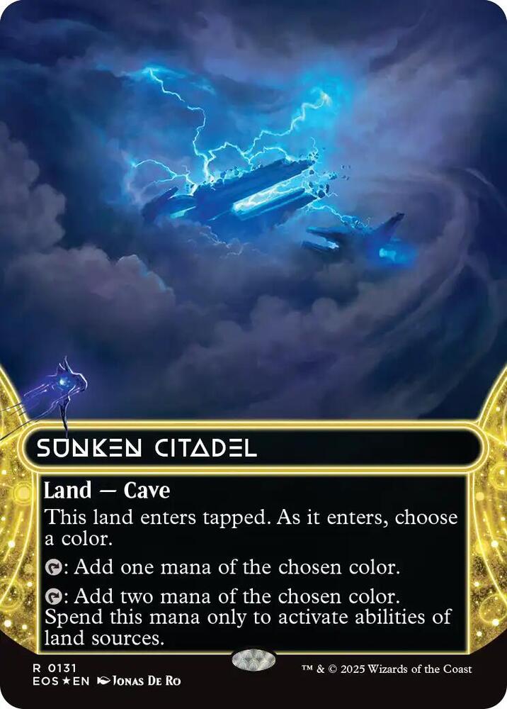 Sunken Citadel (Borderless) (Galaxy Foil) 131 card from Edge of Eternities: Stellar Sights