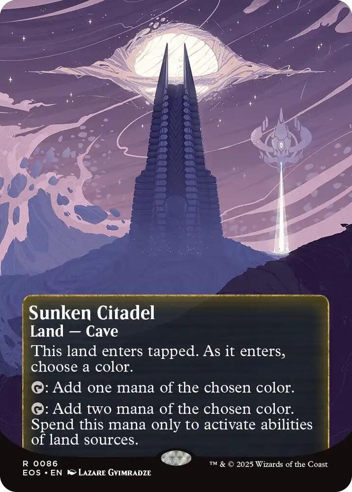 Sunken Citadel (Borderless) 86 card from Edge of Eternities: Stellar Sights