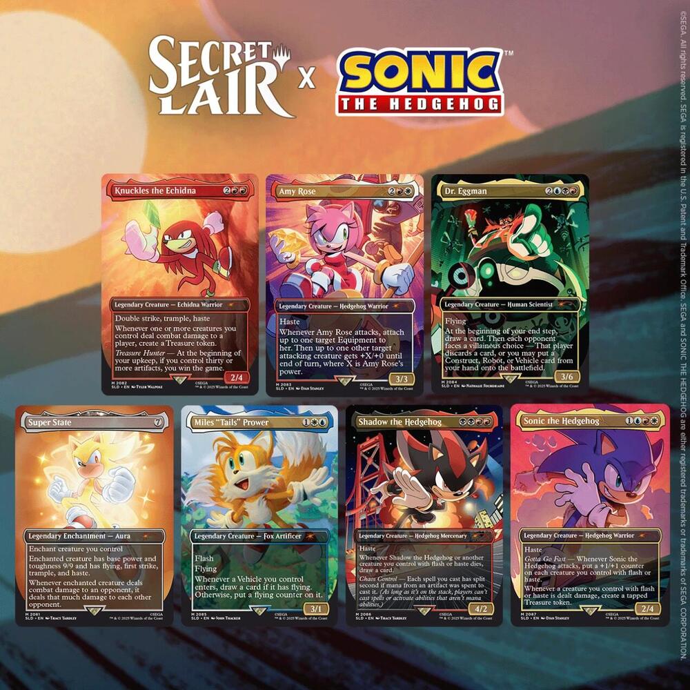 Secret Lair x Sonic the Hedgehog Superdrop: Friends & Foes (Non-Foil) card from Secret Lair Drop Series