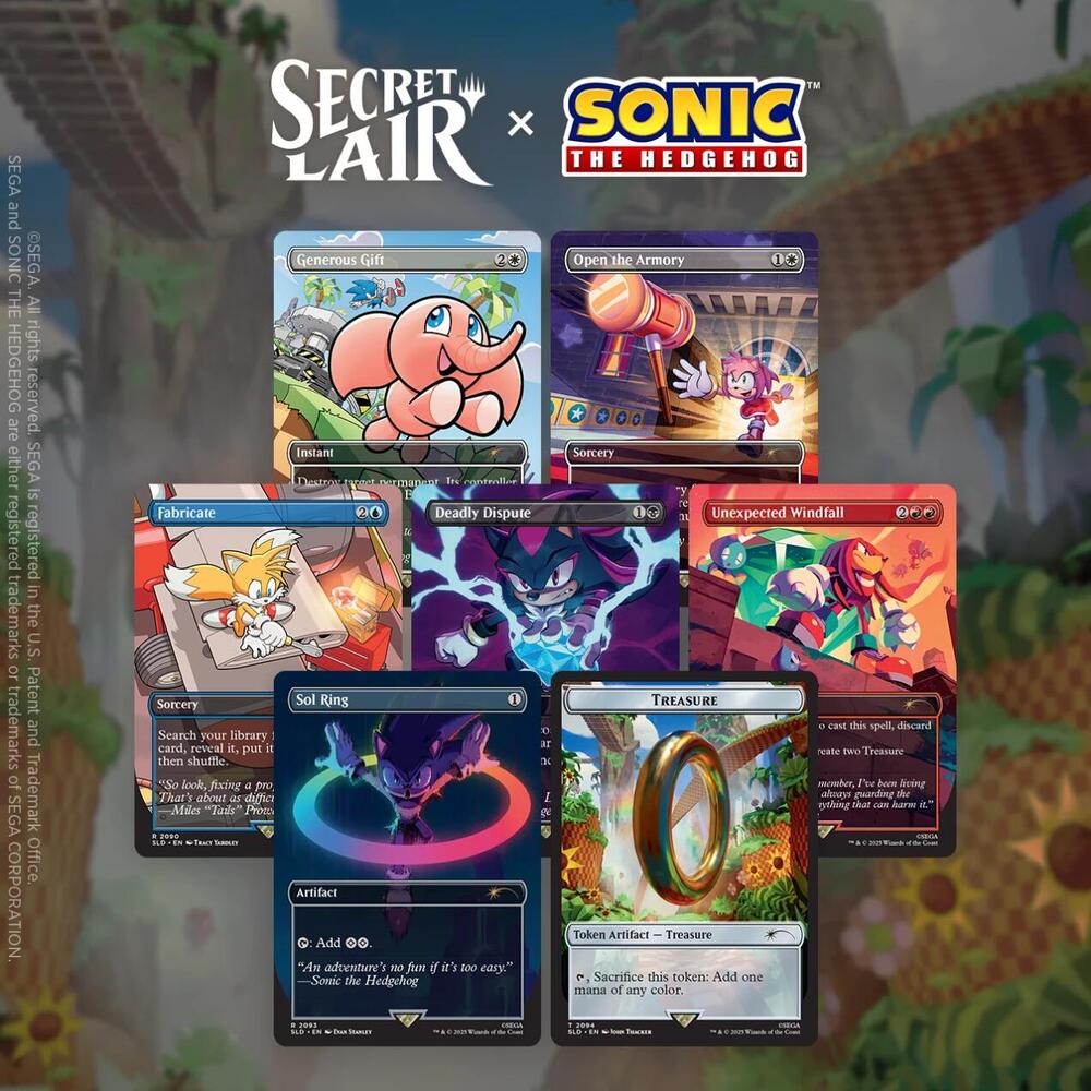 Secret Lair x Sonic the Hedgehog Superdrop: Chasing Adventure (Non-Foil) card from Secret Lair Drop Series