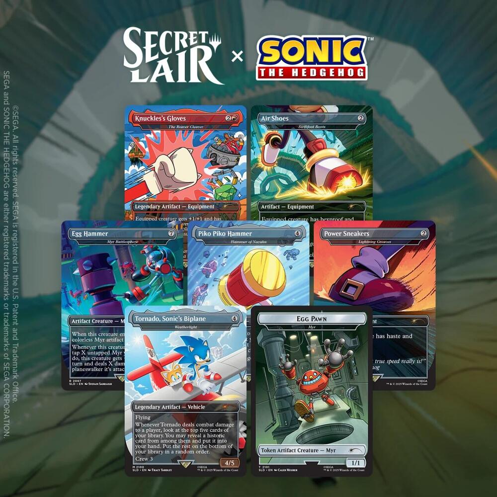 Secret Lair x Sonic the Hedgehog Superdrop: Turbo Gear (Non-Foil) card from Secret Lair Drop Series