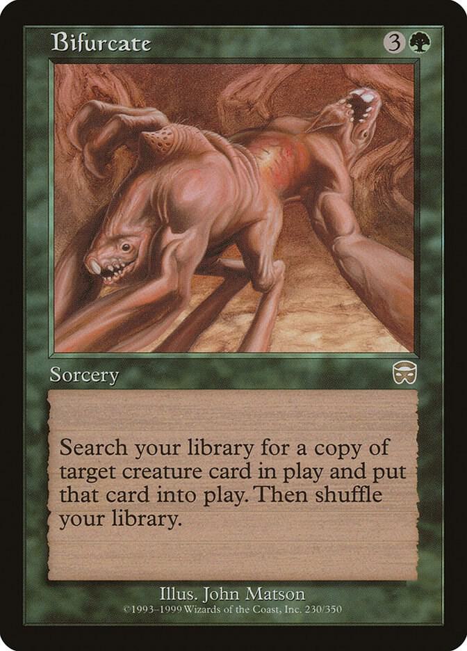 Bifurcate 230 card from Mercadian Masques