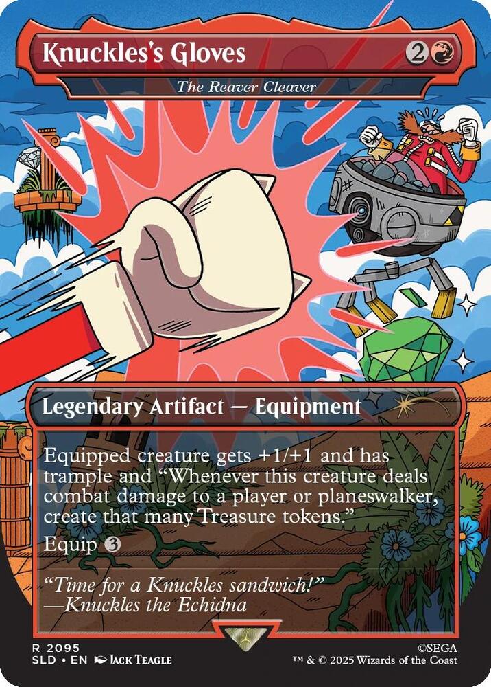Knuckles's Gloves - The Reaver Cleaver 2095 card from Secret Lair Drop Series