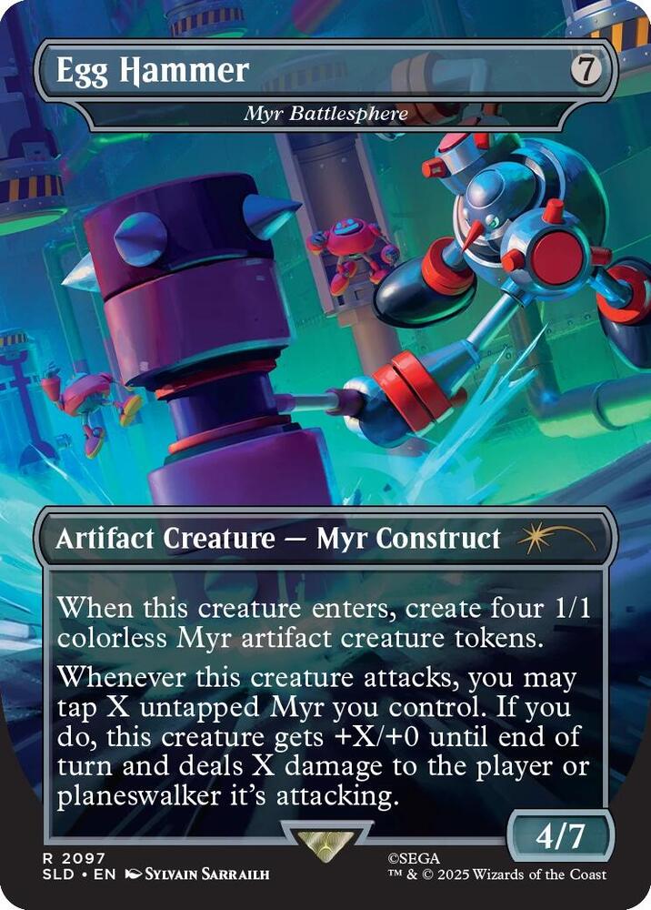 Egg Hammer - Myr Battlesphere 2097 card from Secret Lair Drop Series