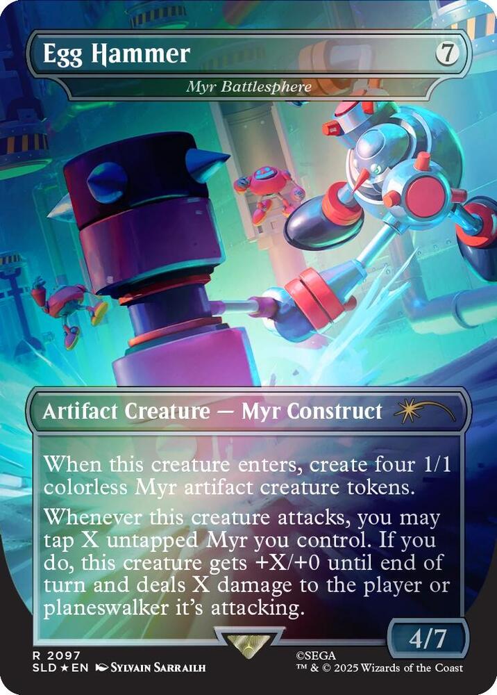 Egg Hammer - Myr Battlesphere (Rainbow Foil) 2097 card from Secret Lair Drop Series