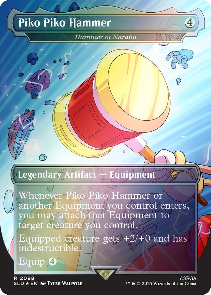 Piko Piko Hammer - Hammer of Nazahn (Rainbow Foil) 2098 card from Secret Lair Drop Series
