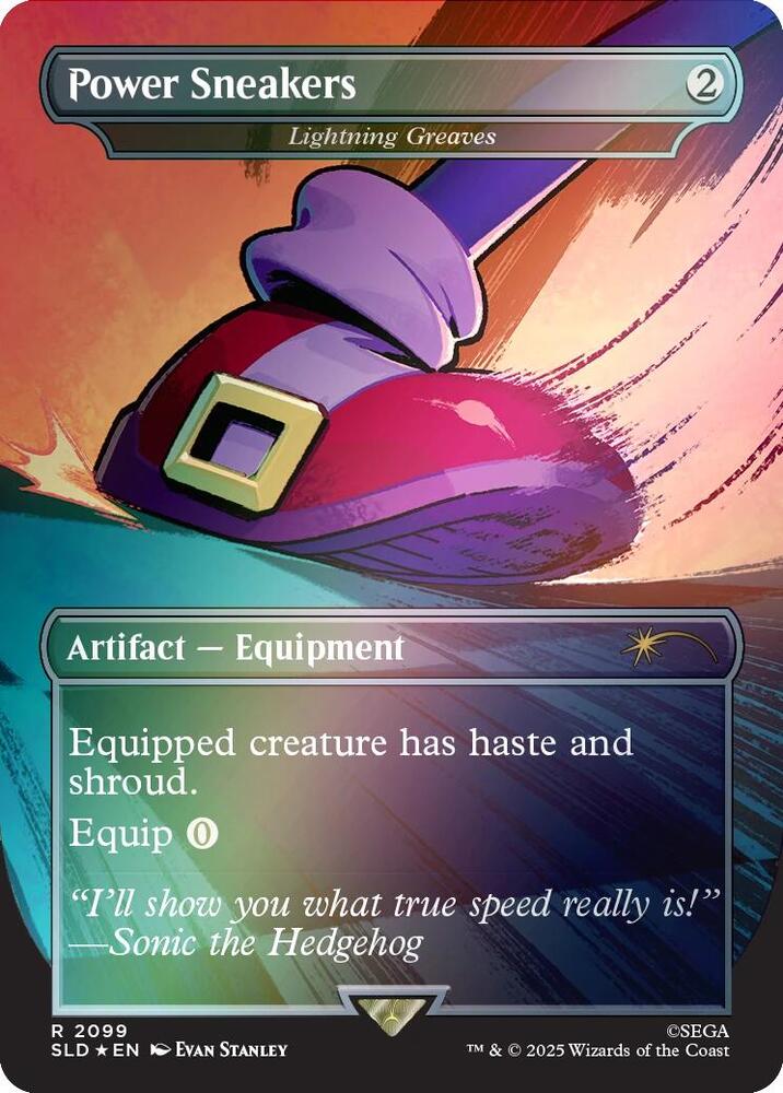 Power Sneakers - Lightning Greaves (Rainbow Foil) 2099 card from Secret Lair Drop Series