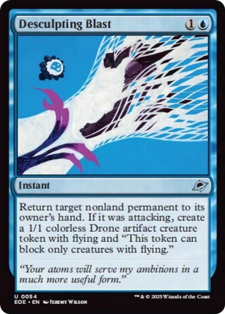Desculpting Blast 54 card from Edge of Eternities