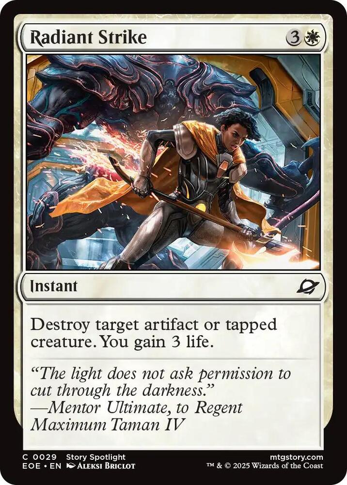 Radiant Strike 29 card from Edge of Eternities