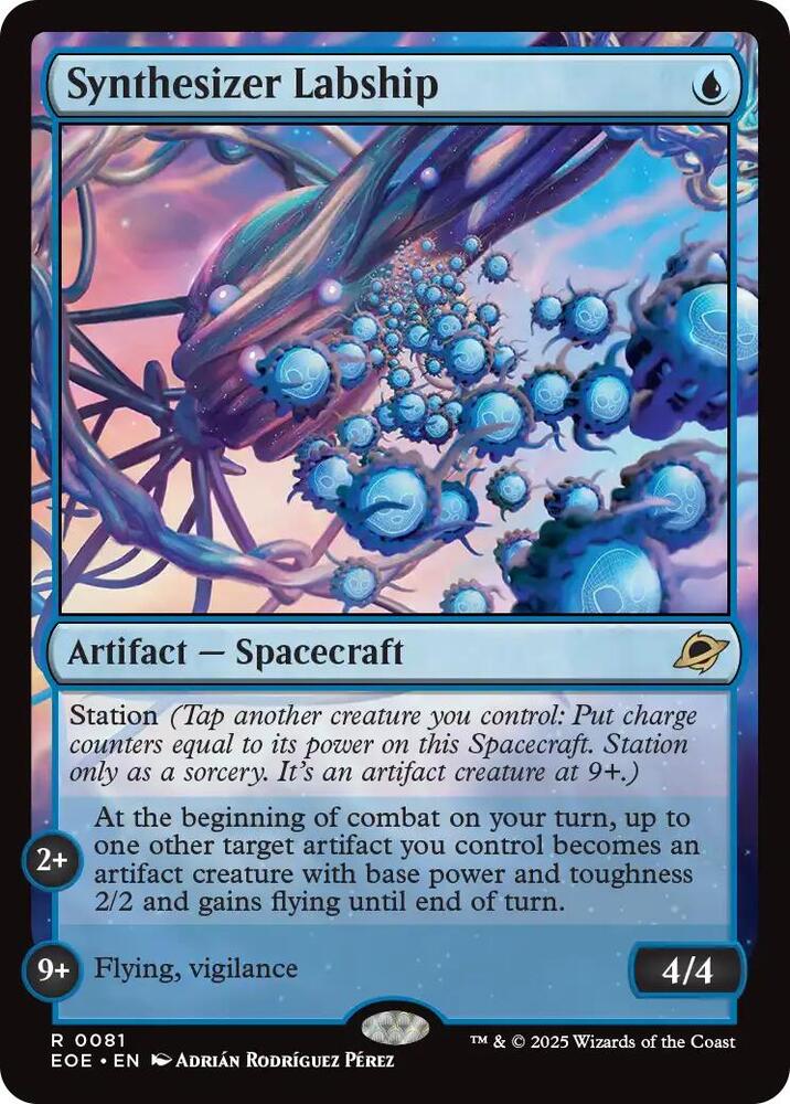 Synthesizer Labship 81 card from Edge of Eternities