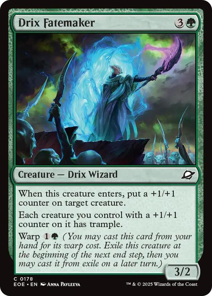 Drix Fatemaker 178 card from Edge of Eternities