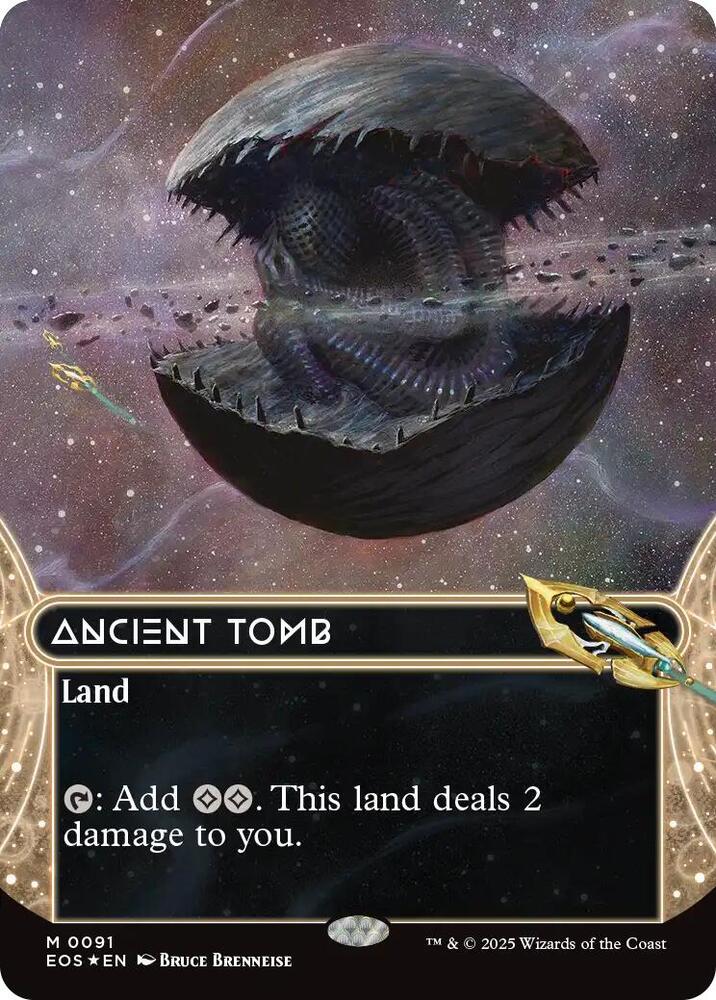 Ancient Tomb (Borderless) (Galaxy Foil) 91 card from Edge of Eternities: Stellar Sights