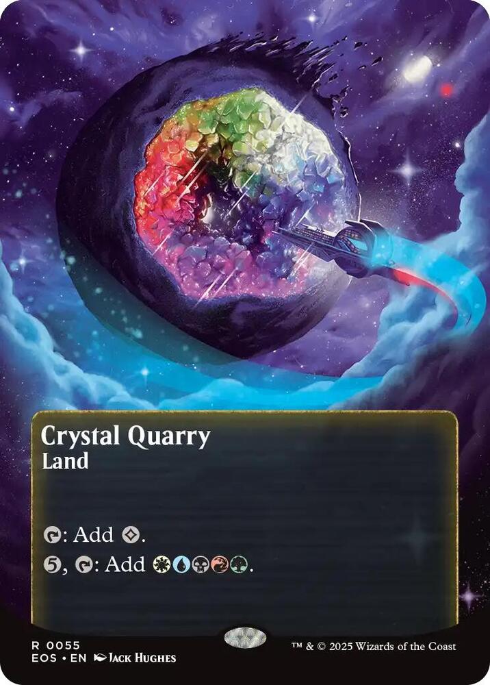Crystal Quarry (Borderless) 55 card from Edge of Eternities: Stellar Sights