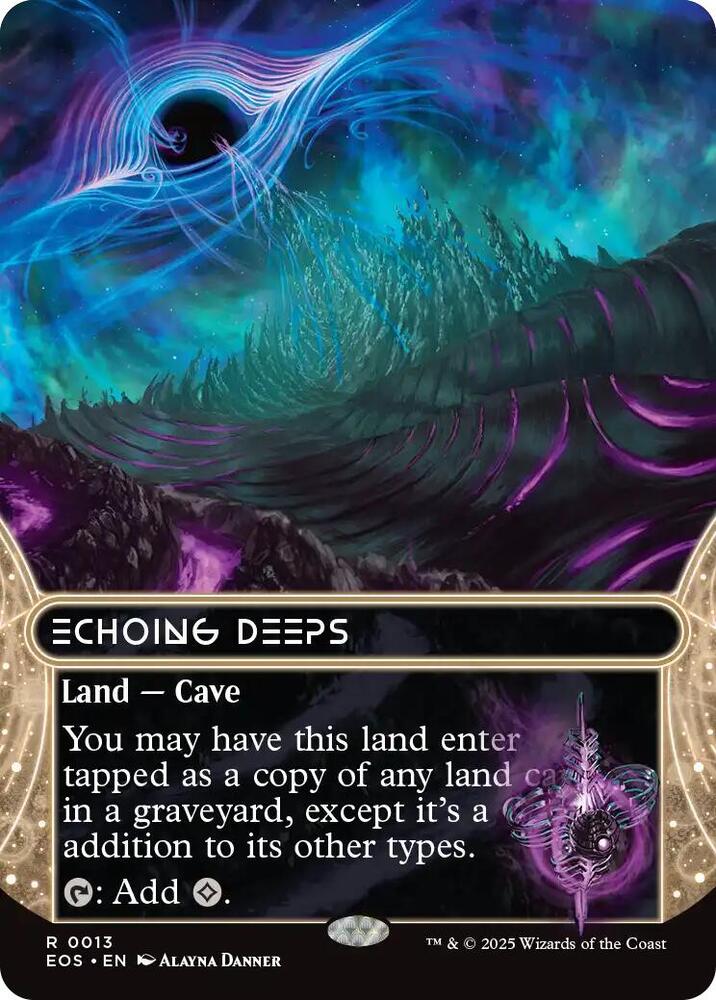 Echoing Deeps (Borderless) 13 card from Edge of Eternities: Stellar Sights