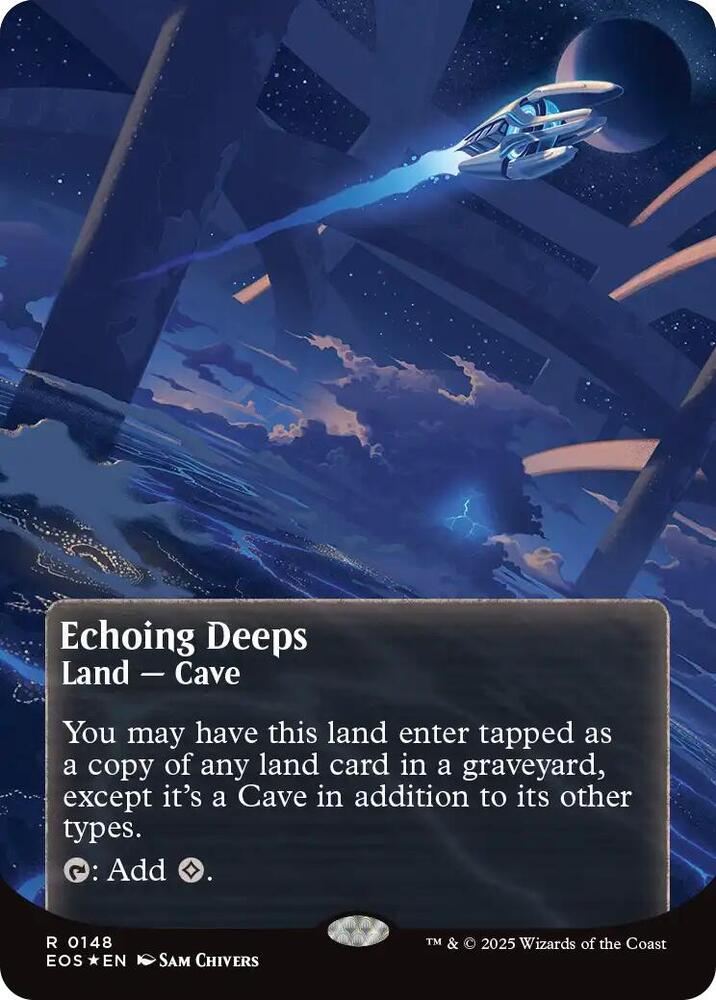 Echoing Deeps (Borderless) (Galaxy Foil) 148 card from Edge of Eternities: Stellar Sights