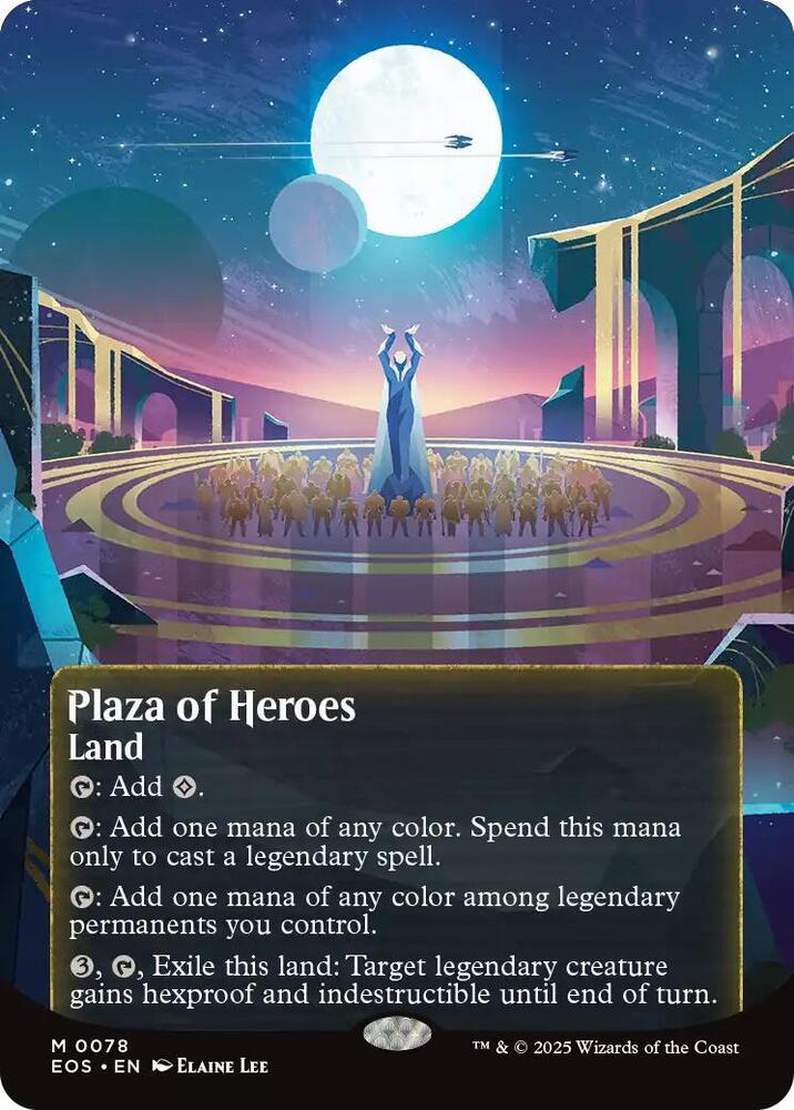 Plaza of Heroes (Borderless) 78 card from Edge of Eternities: Stellar Sights