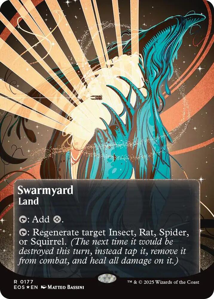 Swarmyard (Borderless) (Galaxy Foil) 177 card from Edge of Eternities: Stellar Sights