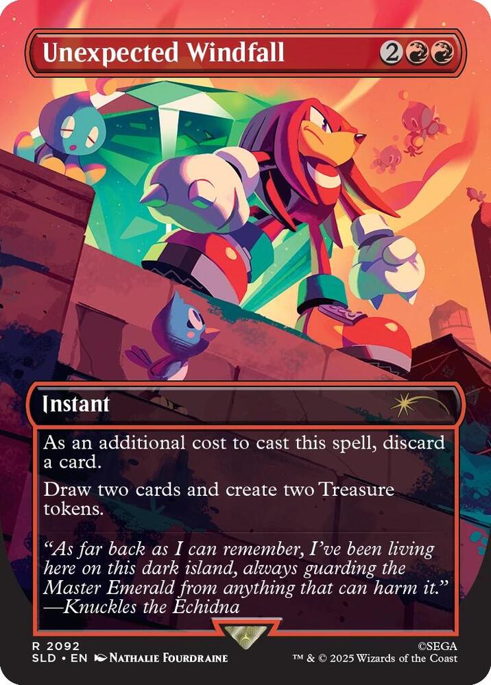 Unexpected Windfall 2092 card from Secret Lair Drop Series