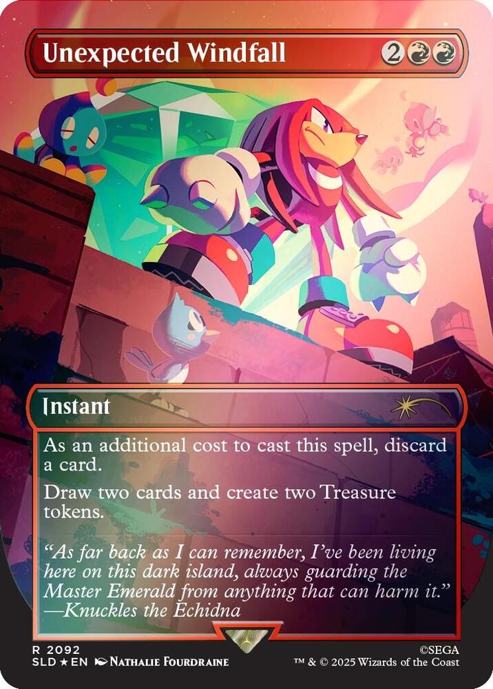 Unexpected Windfall (Rainbow Foil) 2092 card from Secret Lair Drop Series