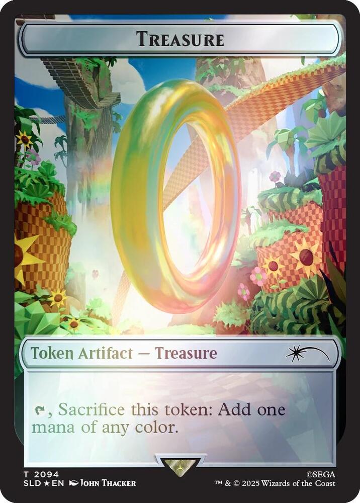 Treasure Token (Rainbow Foil) 2094 card from Secret Lair Drop Series