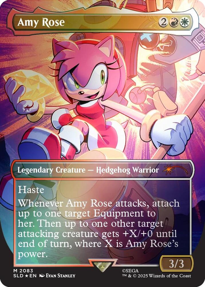 Amy Rose (Rainbow Foil) 2083 card from Secret Lair Drop Series