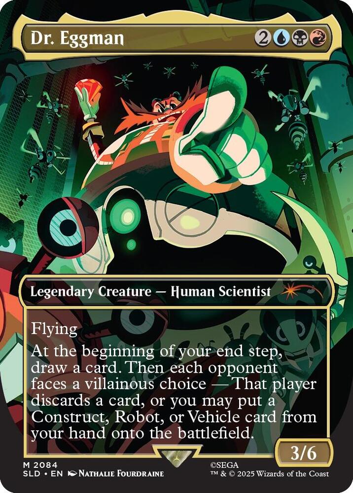 Dr. Eggman 2084 card from Secret Lair Drop Series