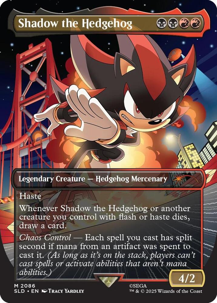 Shadow the Hedgehog 2086 card from Secret Lair Drop Series