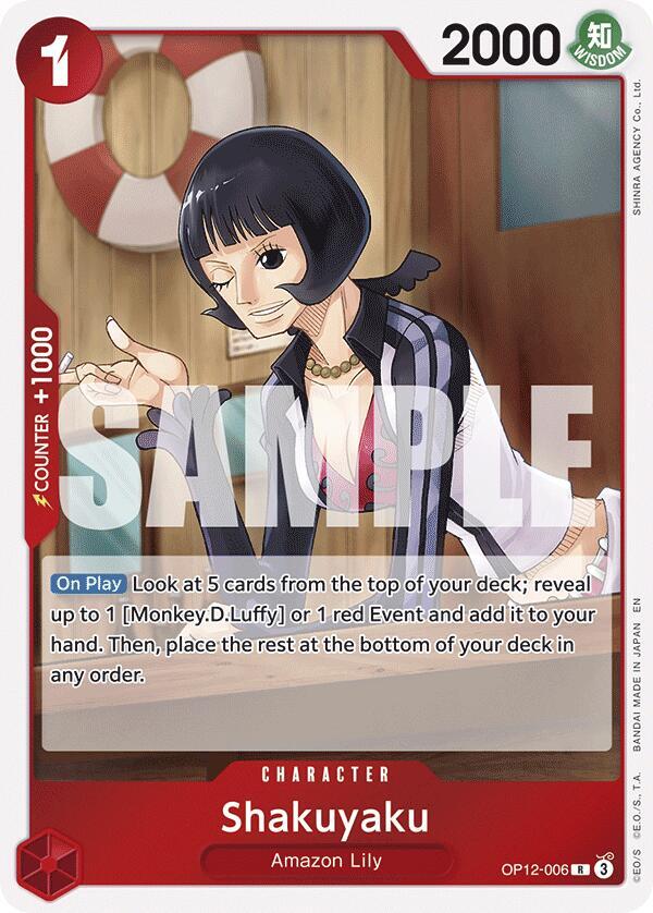 Shakuyaku OP12-006 card from Legacy of the Master