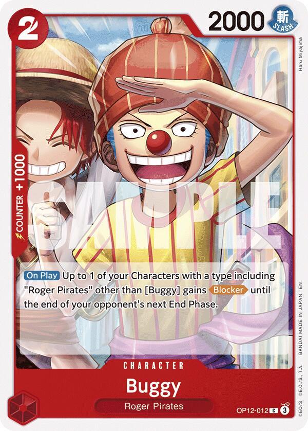 Buggy OP12-012 card from Legacy of the Master
