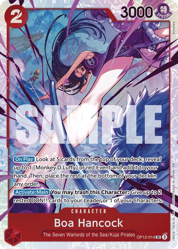 Boa Hancock OP12-014 card from Legacy of the Master