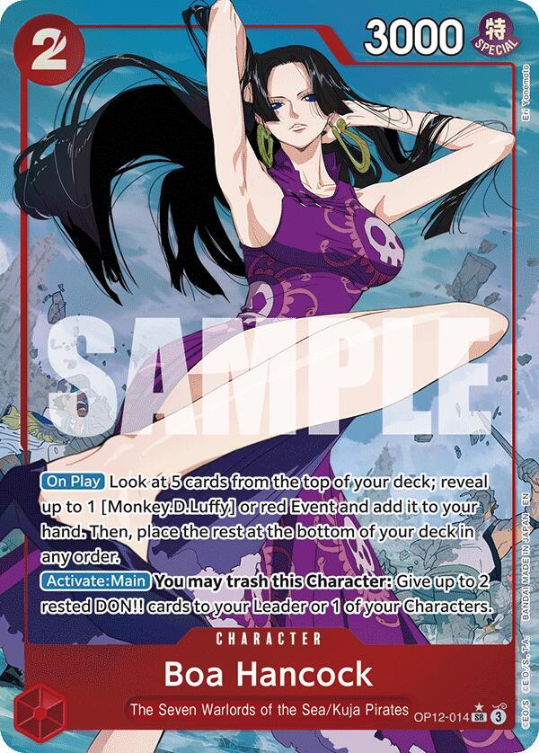 Boa Hancock (Alternate Art) OP12-014 card from Legacy of the Master