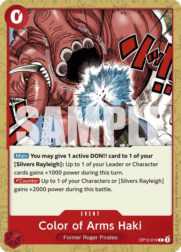 Color of Arms Haki OP12-019 card from Legacy of the Master