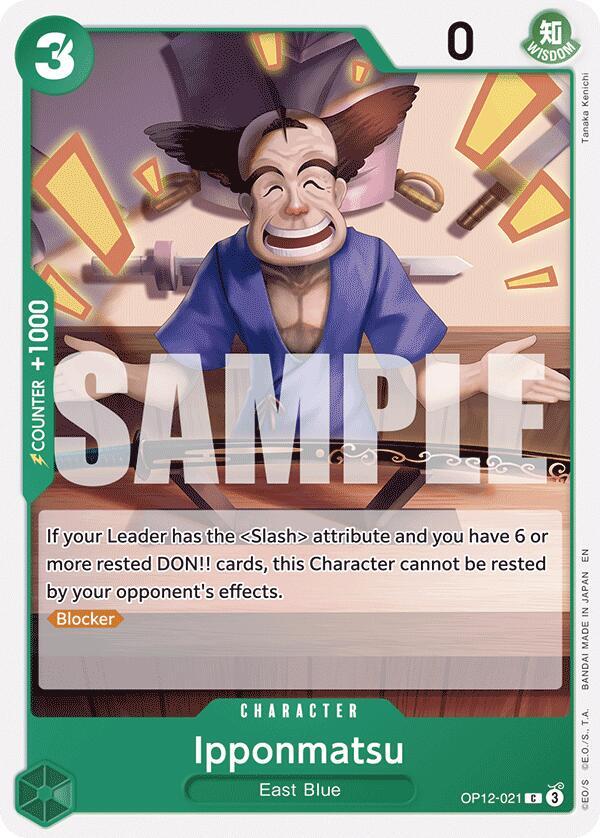 Ipponmatsu OP12-021 card from Legacy of the Master
