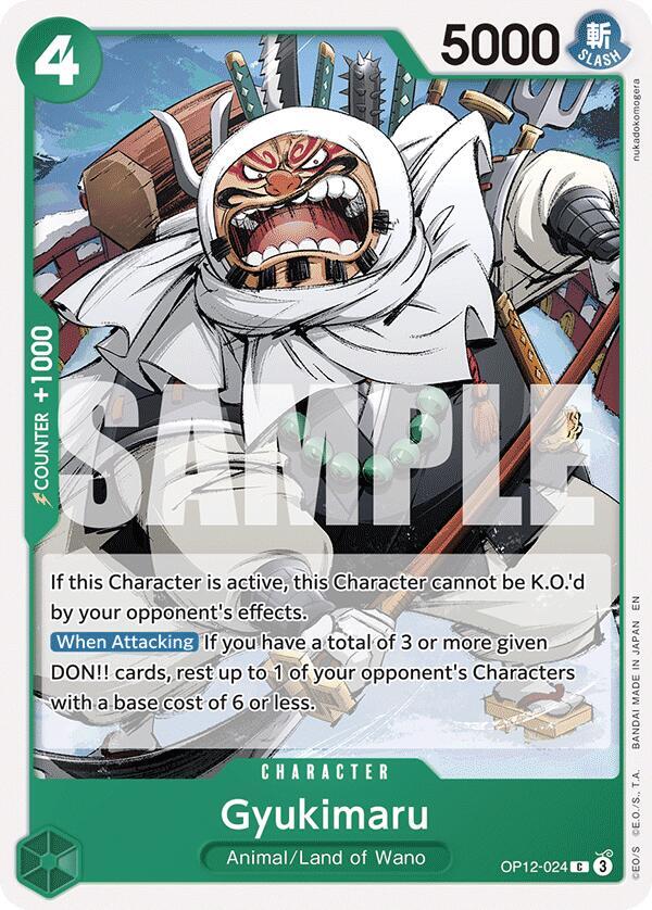 Gyukimaru OP12-024 card from Legacy of the Master