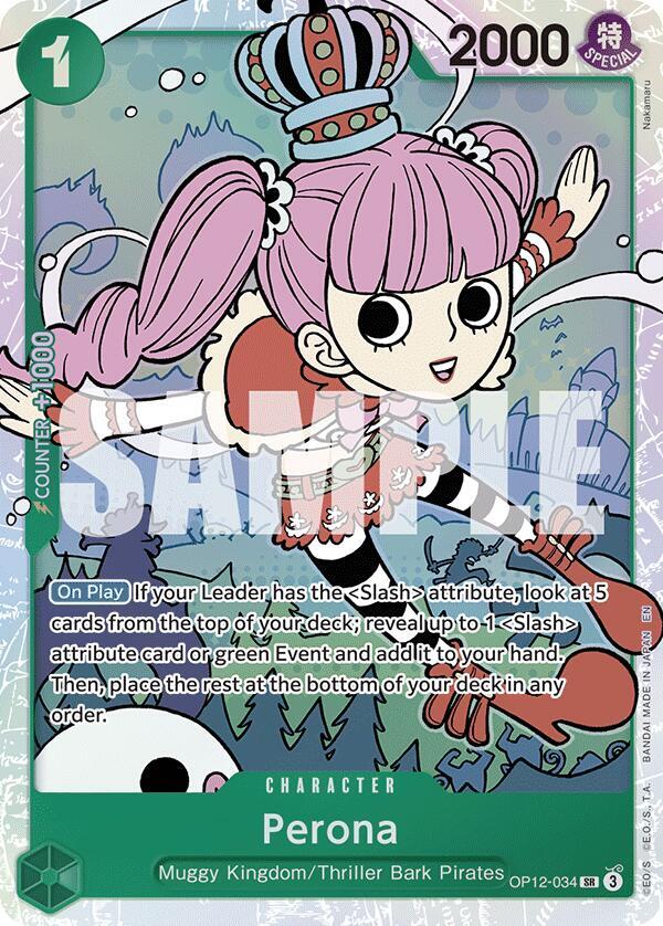 Perona OP12-034 card from Legacy of the Master